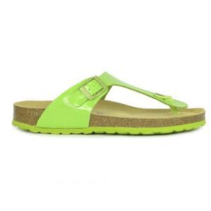 Sanosan Womens/Ladies Geneve Lacquered Leather Sandals / Fuchsia/Brown